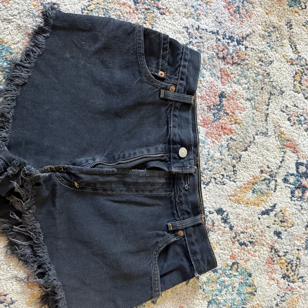 Levi's Dark Blue Jean Shorts